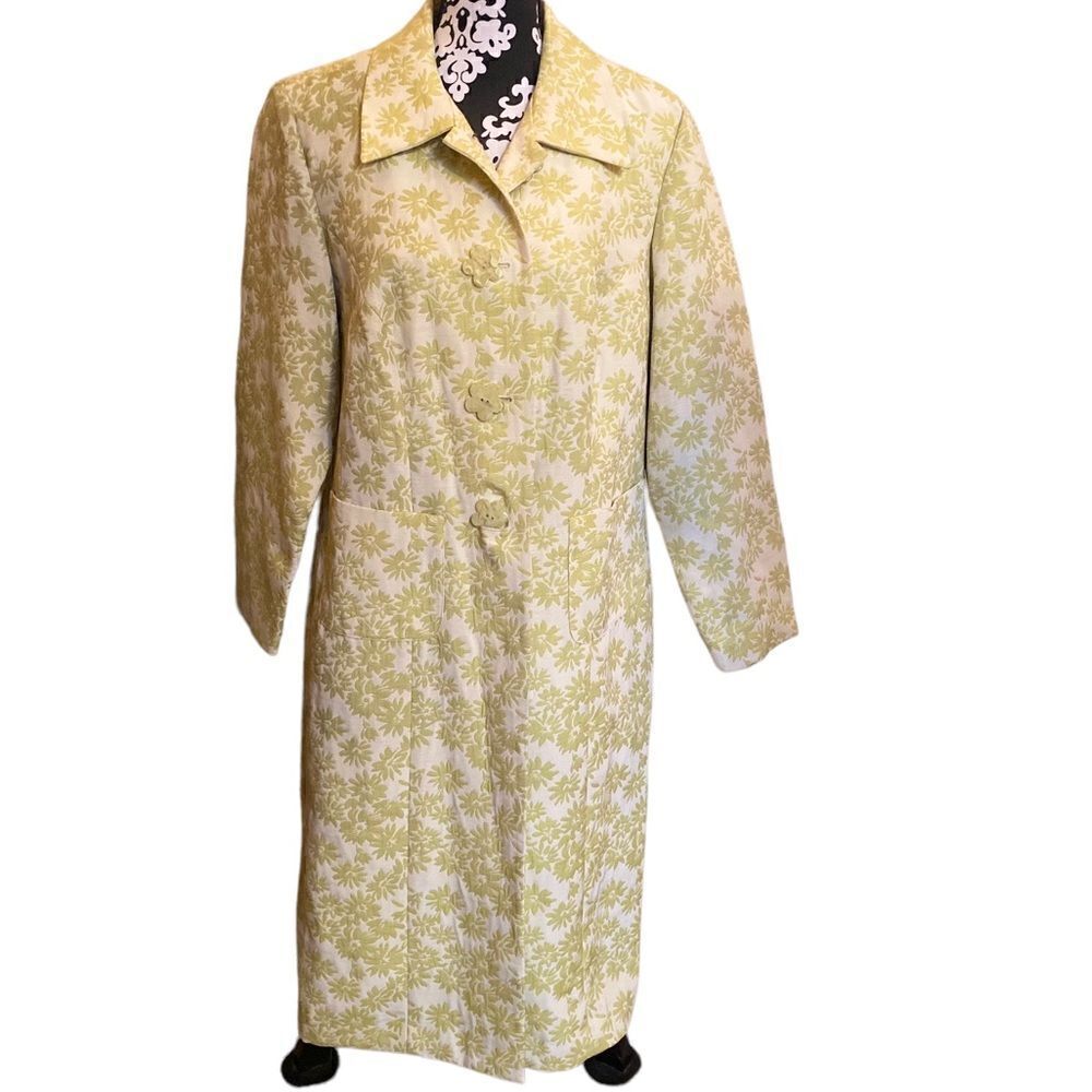 Floral Eliza J Trench Coat Size 14